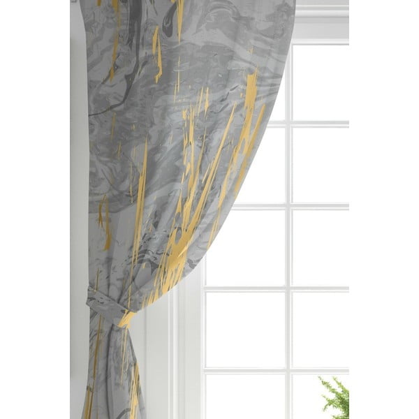 Tende in grigio-oro in set di 2 140x260 cm - Mila Home-image-1