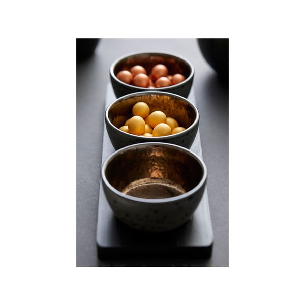 Set di 3 ciotole nere in grès porcellanato Cabaret - Bitz-image-2