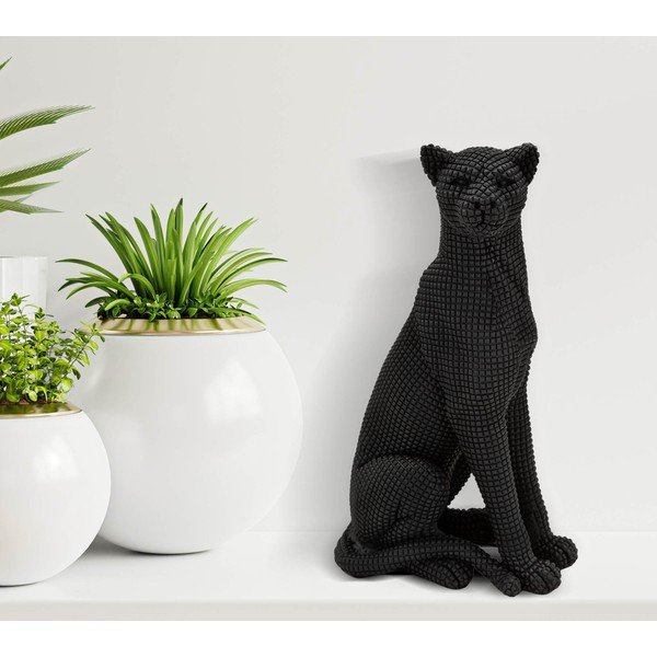 Statua in poliresina 27 cm Leopard - Mauro Ferretti-image-1