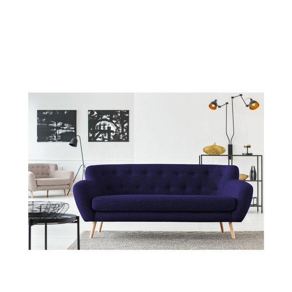 Divano blu scuro Cosmopolitan design , 192 cm London - Cosmopolitan Design-image-4