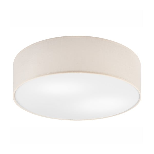 Lampada da soffitto crema con paralume tessile ø 45 cm Vivian - LAMKUR