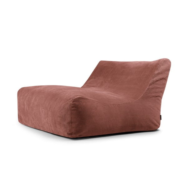 Puof a sacco color mattone con rivestimento in velluto a coste Sofa Lounge – SLOWDOWN