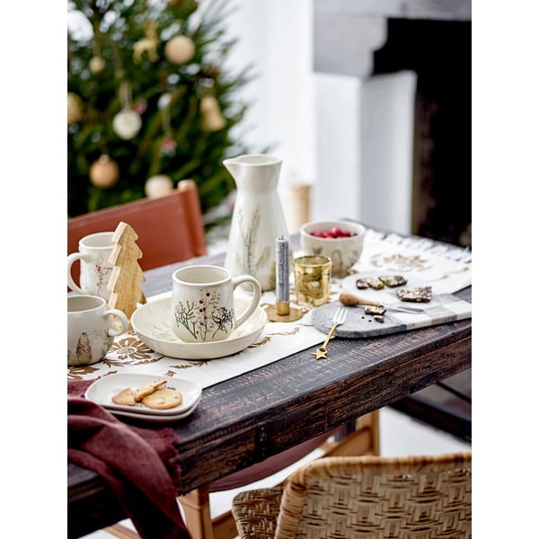 Ciotolina color crema in gres a tema natalizio 450 ml Hollie – Bloomingville-image-1