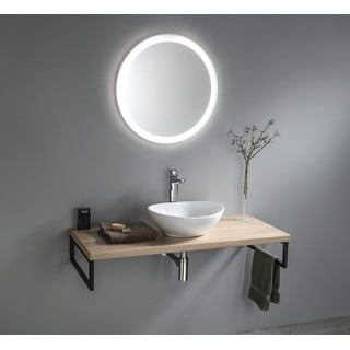Lavabo bianco in ceramica 42x34 cm Aqualine  – Sapho