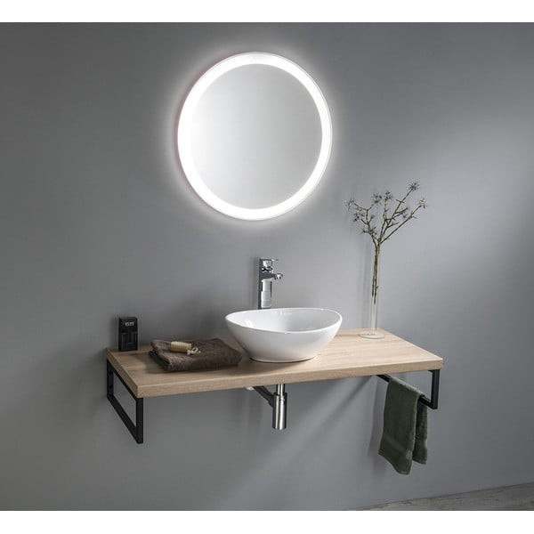 Lavabo bianco in ceramica 42x34 cm Aqualine  – Sapho-image-1