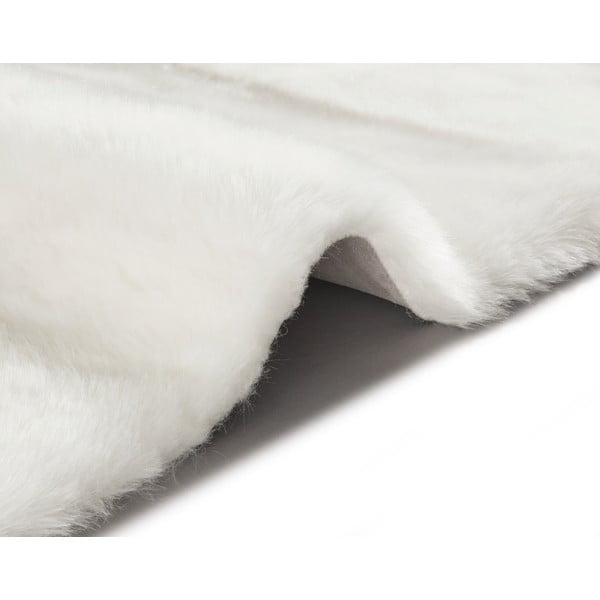 Pelliccia sintetica bianca Soft, 90 x 140 cm Uni - Mint Rugs-image-1