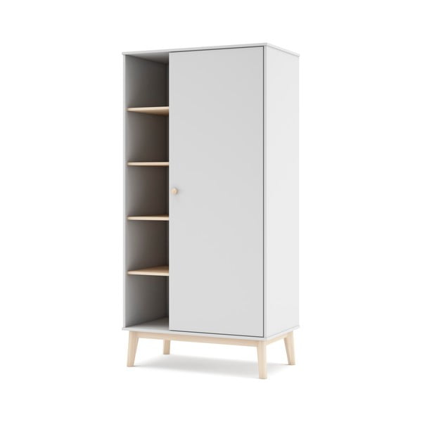 Armadio bianco per bambini 90x181 cm Esteban - Marckeric-image-2