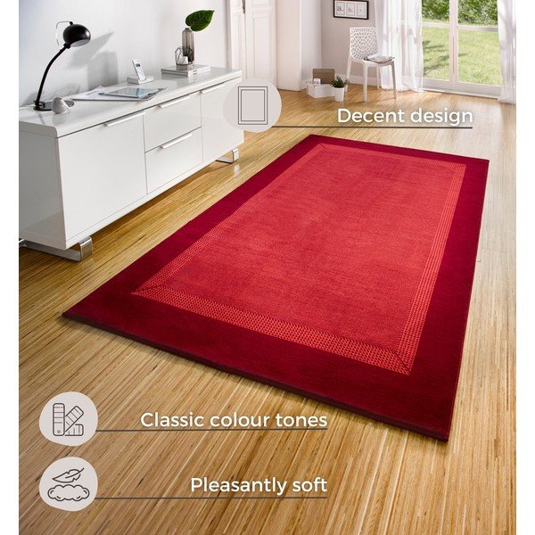 Tappeto rosso , 160 x 230 cm Basic - Hanse Home-image-4