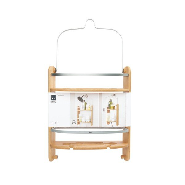 Scaffale da bagno in bambù appeso Barrel - Umbra-image-2