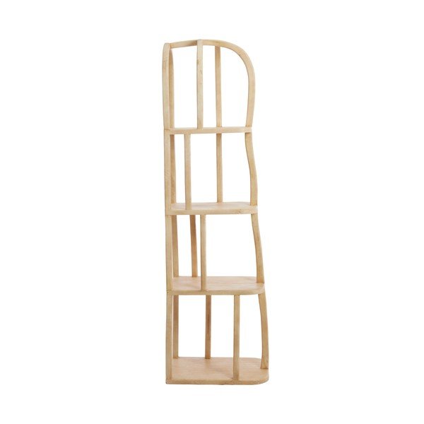 Scaffale colore naturale chiaro in mango massiccio 53x175x40 cm Lowe – Light & Living-image-1