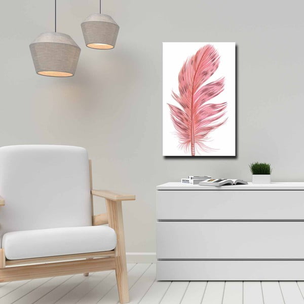 Dipinto 45x70 cm Feather - Wallity-image-1