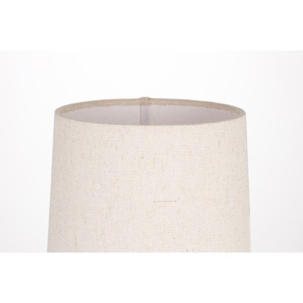 Lampada da tavolo beige in calcestruzzo con paralume in tessuto (altezza totale 45 cm) Saba – Zuiver-image-4