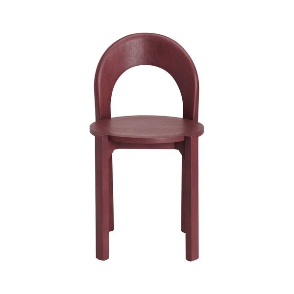 Sedie da pranzo in set burgundy in rovere massiccio 2 pz Vectrina – Ellos Home-image-2