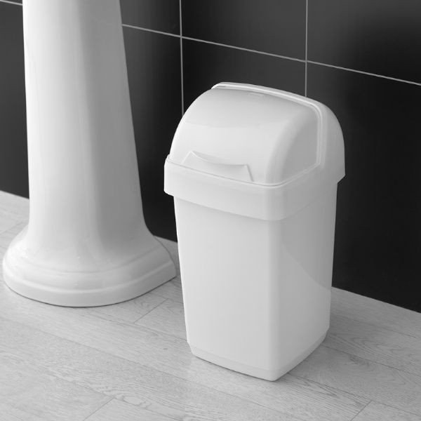 Cestino Roll Top bianco, 22,5 x 23 x 42,5 cm - Addis-image-1