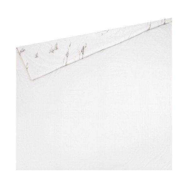 Biancheria da letto matrimoniale bianca in percalle di cotone , 200 x 200 cm - Westwing Collection-image-1