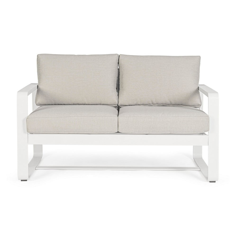 Divano da giardino bianco in alluminio Merrigan   – Bizzotto | Divani da giardino