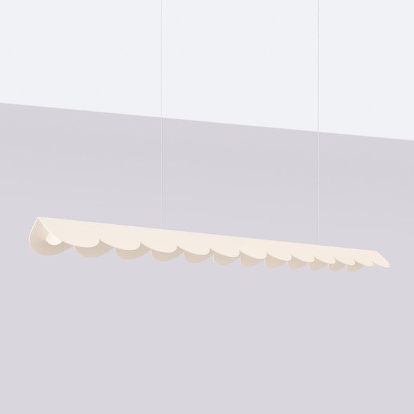 Lampadario LED beige in alluminio BISCUIT – Thoro-image-4