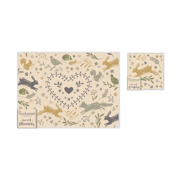Set di tovagliette e sottobicchieri Woodland - Cooksmart ®-image-4