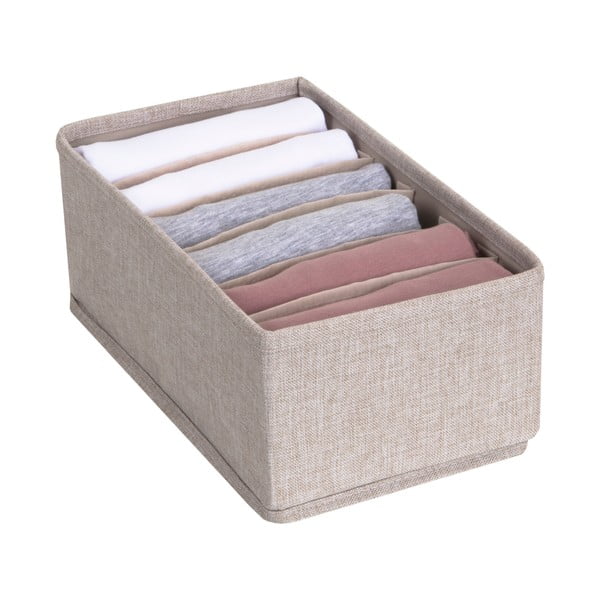Organizzatore per cassetti beige con scomparti Cassetto, 16,5 x 11 cm - Bigso Box of Sweden-image-2