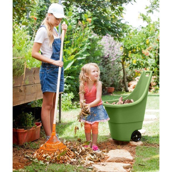 Cesto da giardino in plastica verde Easy go - Keter-image-3