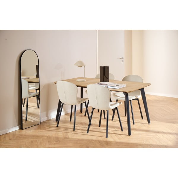 Tavolo da pranzo con piano effetto rovere 90x160 cm Cadiz - Actona-image-3