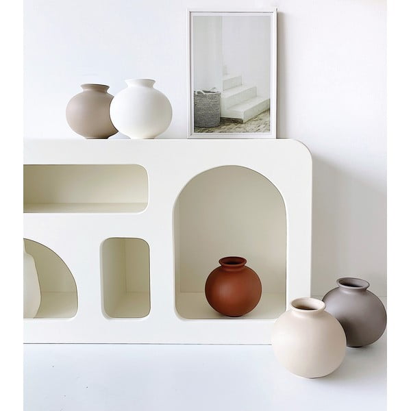 Vaso in ceramica bianca Toppy - Rulina-image-1