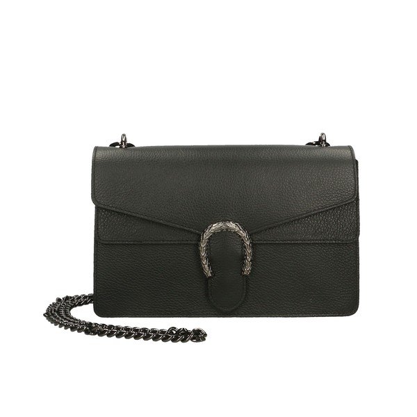 Borsa in pelle nera - Chicca Borse