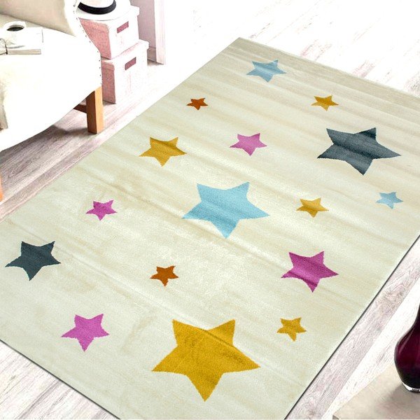 Tappeto per bambini Pinullo Stars, 120 x 170 cm - Ruby