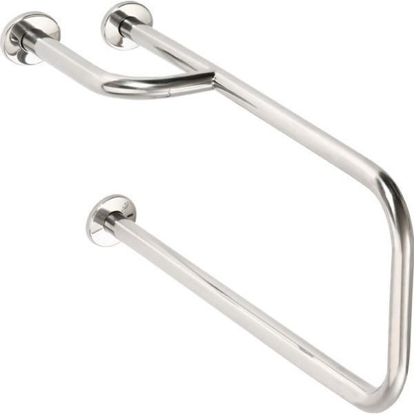 Maniglia a muro in acciaio inox per bagno 52 cm Handicap Left - Sapho