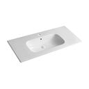 Lavabo bianco in ceramica 101x46,5 cm Piedra – Sapho