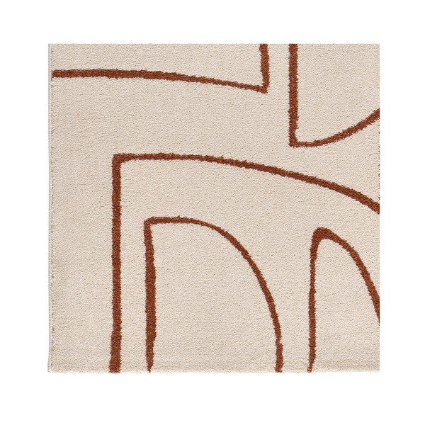 Tappeto color mattone/color crema 80x150 cm Beruti – Universal-image-3