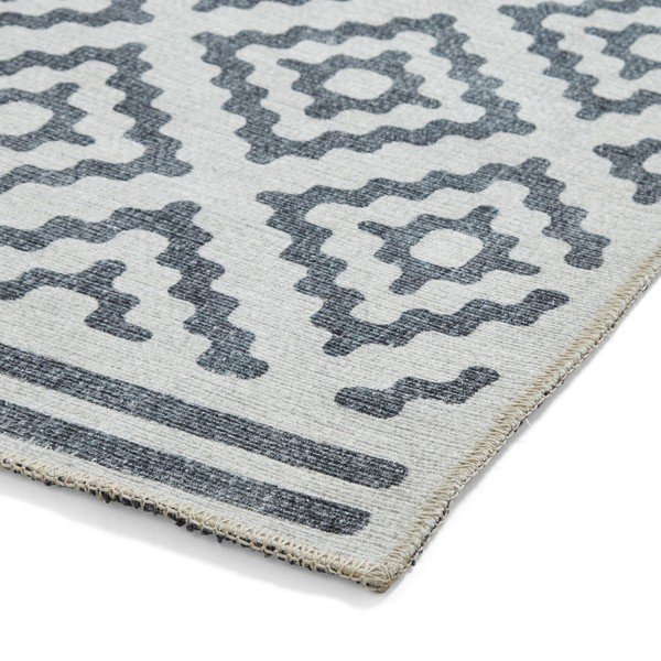 Tappeto grigio lavabile 122x170 cm Coral Grey – Think Rugs-image-4