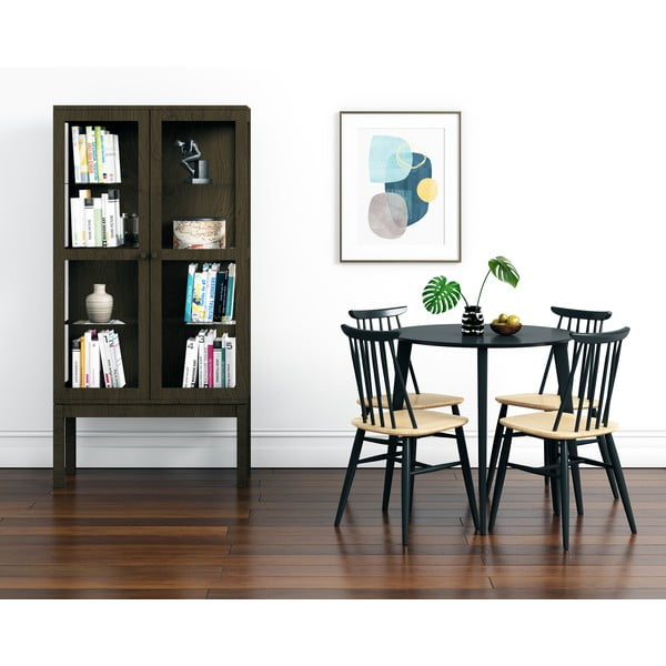 Vetrina in rovere fumé AbbeyWood - Woodman-image-1