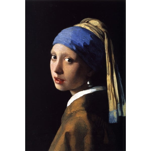 Riproduzione pittorica 30x40 cm Johannes Vermeer - Girl with a Pearl Earring - Fedkolor