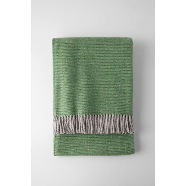 Plaid verde con contenuto di cotone , 140 x 180 cm Jade - Euromant