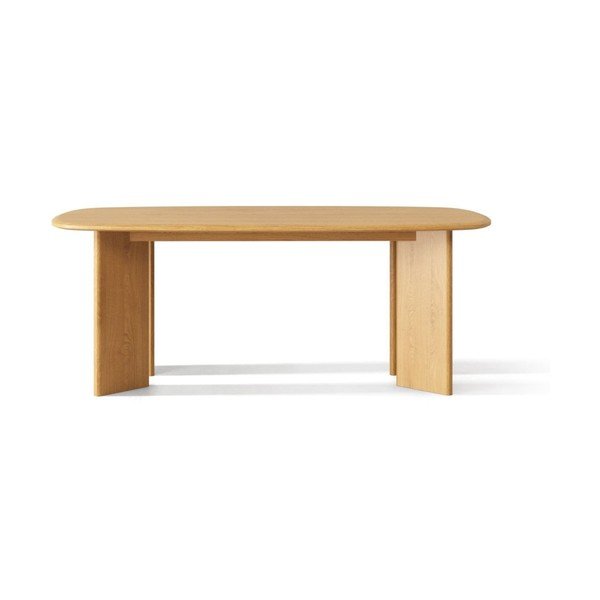 Tavolo da pranzo in rovere massiccio 100x200 cm Charlotte – Micadoni -image-1