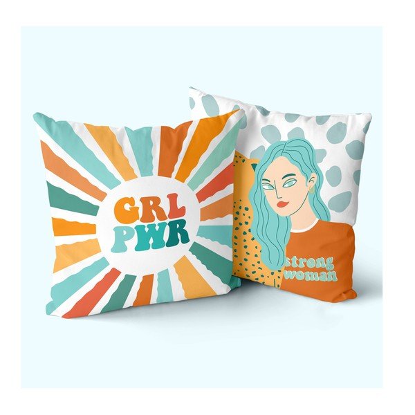Federe in set da 2 50x50 cm Girl power - Aware-image-1
