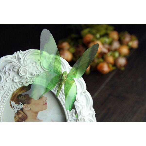 Set di 18 adesivi 3D verdi Farfalle - Ambiance-image-3