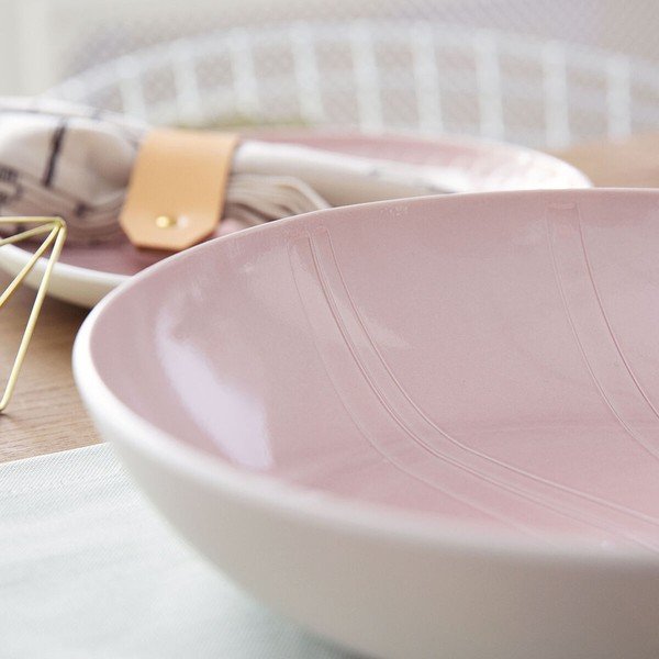 Piatto da portata in porcellana bianca e rosa Villeroy & Boch Leaf, ⌀ 26 cm it's my match - Villeroy&Boch-image-3
