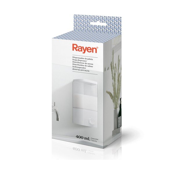Dispenser di sapone autoportante bianco 400 ml - Rayen-image-4
