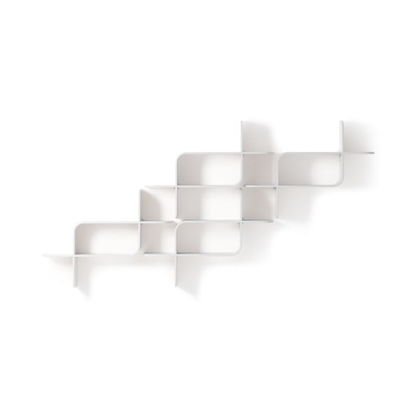 Scaffale a castello bianco in legno di gomma 62 cm Montage - Umbra-image-2