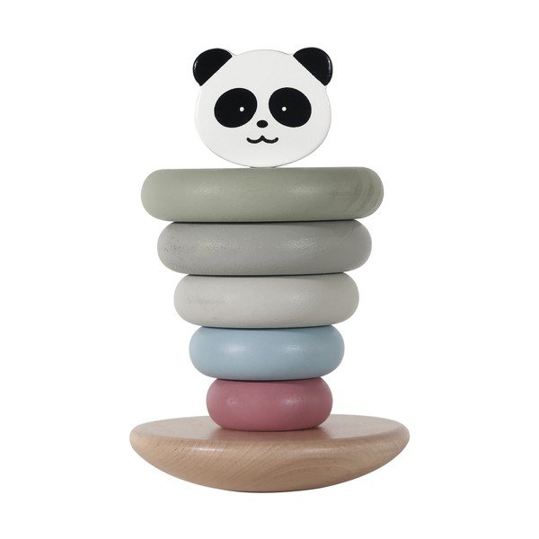 Torre impilabile in legno Panda - Kindsgut-image-1