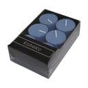 Set di 12 tea light blu, tempo di combustione 4 h Silea - Ego Dekor