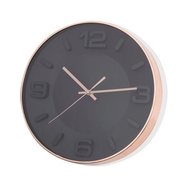 Orologio da parete nero oro rosa - Brandani