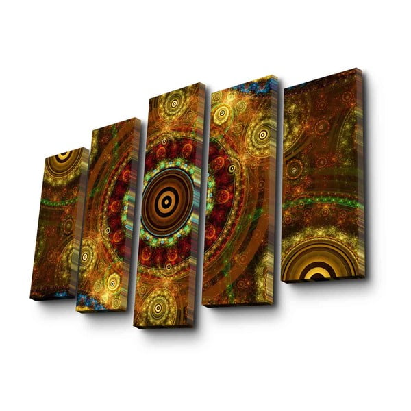 Quadro multiplo Boho, 105 x 70 cm - Wallity-image-4
