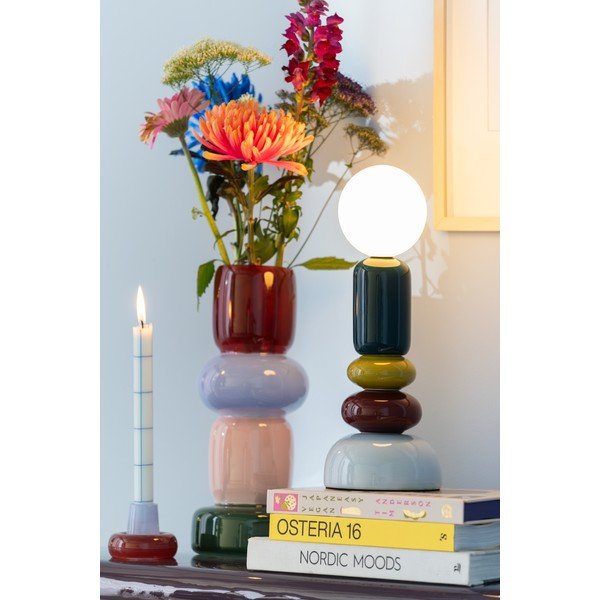 Lampada da tavolo in ceramica (altezza totale 34 cm) Burano – Leitmotiv-image-1