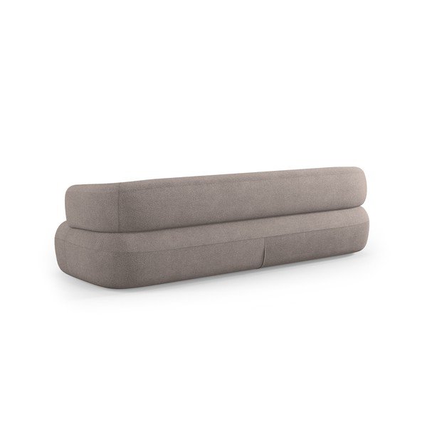 Divano marrone chiaro con rivestimento in bouclé 226 cm Jenny – Micadoni -image-3