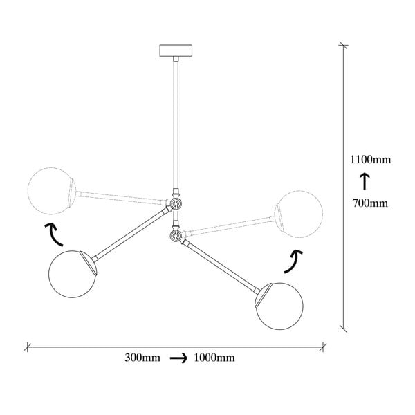 Apparecchio a sospensione in metallo nero Opviq luci Froso - Opviq lights-image-3