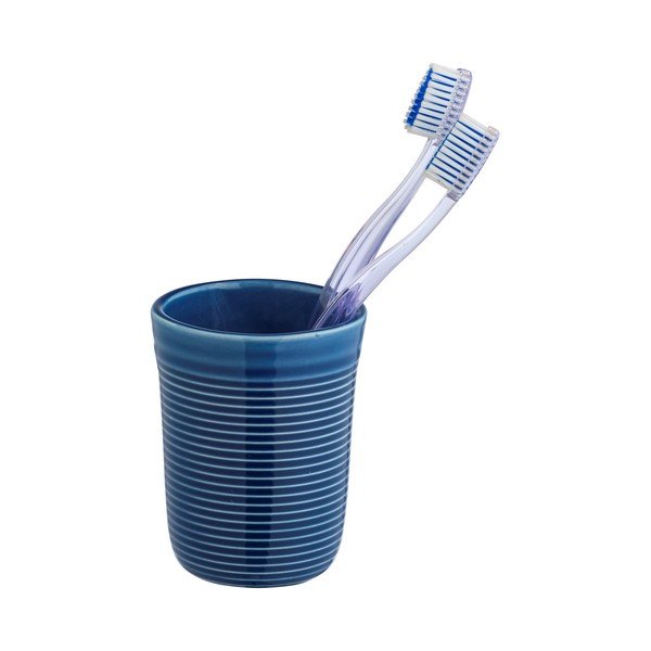 Tazza in ceramica blu per spazzolini da denti Sada - Wenko