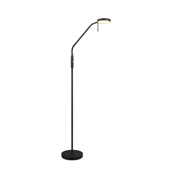 Lampada da terra nera (altezza totale 160 cm) Moreno – Trio